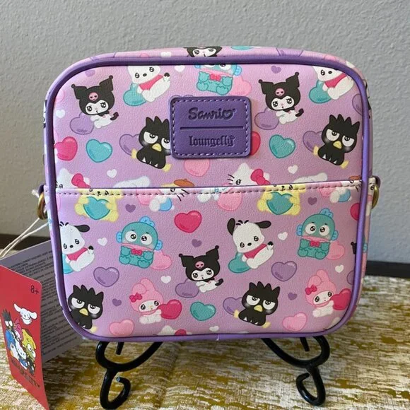 Loungefly Hello Kitty And Friends Hearts Crossbody Bag & Wallet - Picture 3 of 11